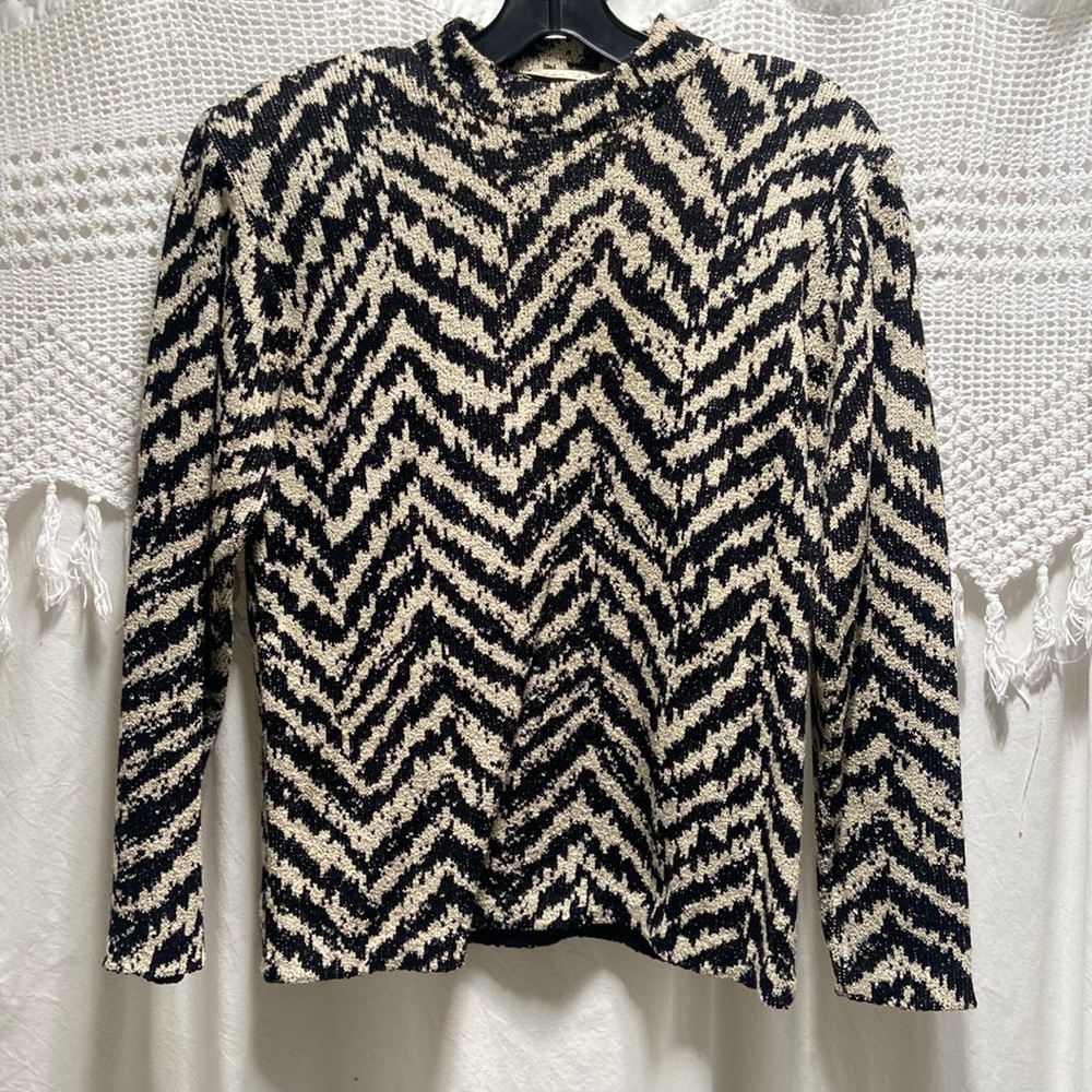 Vintage St. John Zebra sweater.